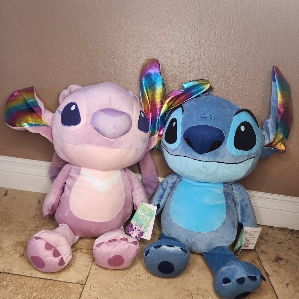 32 inch Plush Stitch and Angel from Disney's Lilo and Stitch New With Tags